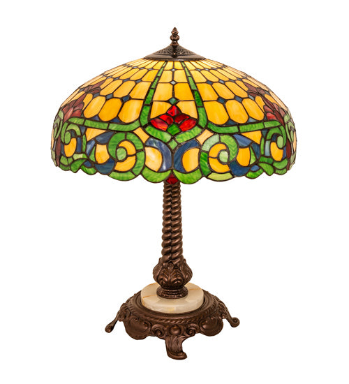 Meyda Tiffany - 251962 - One Light Table Lamp - Duffner & Kimberly Colonial - Mahogany Bronze