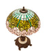 Meyda Tiffany - 251964 - One Light Table Lamp - Tiffany Cabbage Rose - Mahogany Bronze