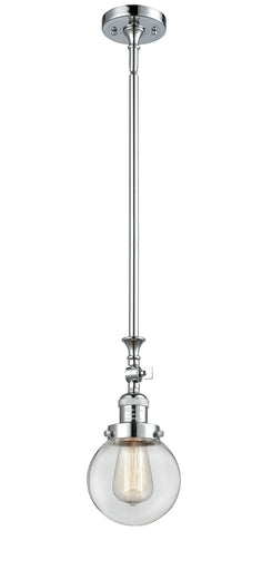 Franklin Restoration One Light Mini Pendant Polished Chrome