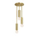 Dainolite Ltd - ADS-63P-AGB - Three Light Pendant - Adams - Aged Brass