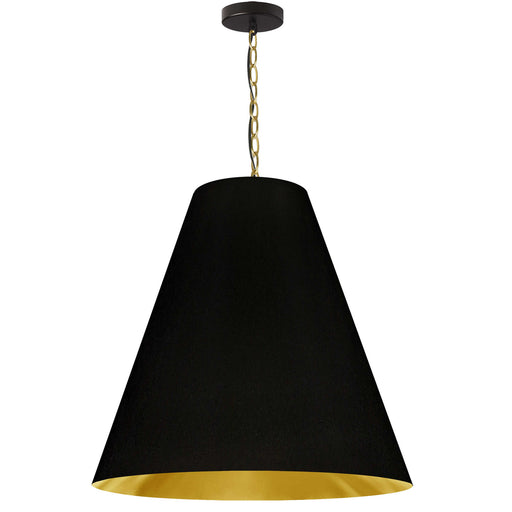 Dainolite Ltd - ANA-L-AGB-698 - One Light Pendant - Anaya - Black/Gold