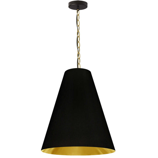 Dainolite Ltd - ANA-M-AGB-698 - One Light Pendant - Anaya - Black/Gold