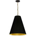 Dainolite Ltd - ANA-M-AGB-698 - One Light Pendant - Anaya - Black/Gold