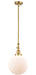 Innovations - 206-SG-G201-10 - One Light Mini Pendant - Franklin Restoration - Satin Gold