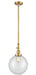 Innovations - 206-SG-G202-10 - One Light Mini Pendant - Franklin Restoration - Satin Gold