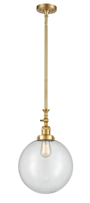 Innovations - 206-SG-G202-12-LED - LED Mini Pendant - Franklin Restoration - Satin Gold