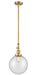 Innovations - 206-SG-G204-10 - One Light Mini Pendant - Franklin Restoration - Satin Gold