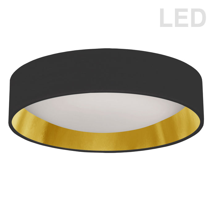 Dainolite Ltd - CFLD-1522-698 - LED Flush Mount - Black/Gold