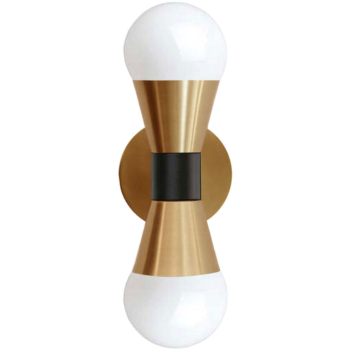 Dainolite Ltd - FOR-72W-AGB-MB - Two Light Wall Sconce - Fortuna - Aged Brass