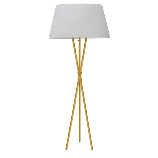 Dainolite Ltd - GAB-601F-AGB-WH - One Light Floor lamp - Gabriela - Aged Brass