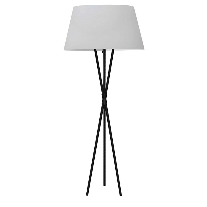Dainolite Ltd - GAB-601F-MB-WH - One Light Floor lamp - Gabriela - Matte Black