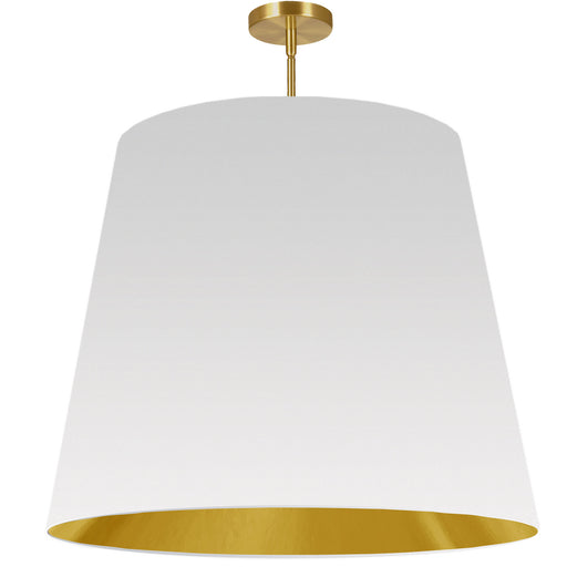 Dainolite Ltd - ODR-XL-692 - One Light Pendant - Oversized Drum - White/Gold