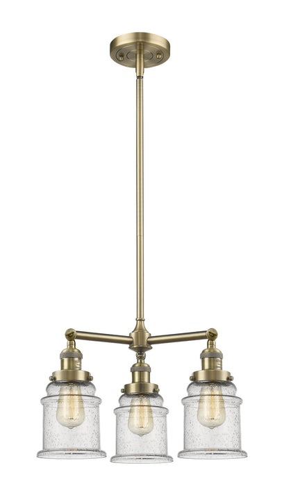 Innovations - 207-AB-G184-LED - LED Chandelier - Franklin Restoration - Antique Brass