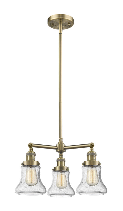 Innovations - 207-AB-G194-LED - LED Chandelier - Franklin Restoration - Antique Brass