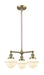 Innovations - 207-AB-G531 - Three Light Chandelier - Franklin Restoration - Antique Brass