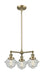 Innovations - 207-AB-G534 - Three Light Chandelier - Franklin Restoration - Antique Brass
