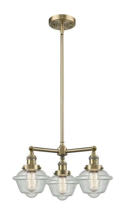 Innovations - 207-AB-G534-LED - LED Chandelier - Franklin Restoration - Antique Brass