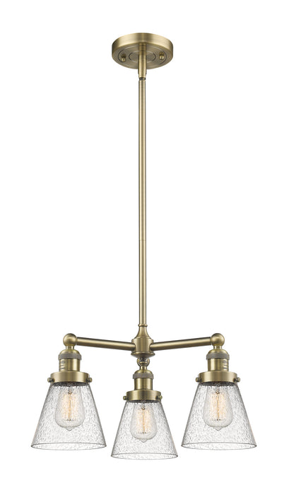 Innovations - 207-AB-G64-LED - LED Chandelier - Franklin Restoration - Antique Brass