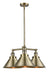 Innovations - 207-AB-M10 - Three Light Chandelier - Franklin Restoration - Antique Brass