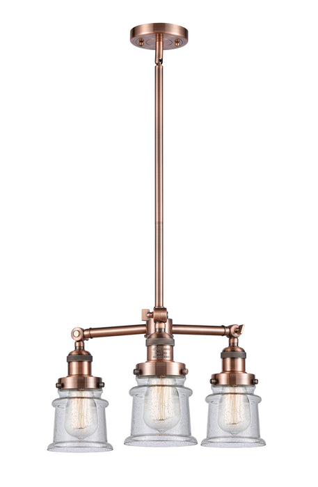 Innovations - 207-AC-G184S-LED - LED Chandelier - Franklin Restoration - Antique Copper