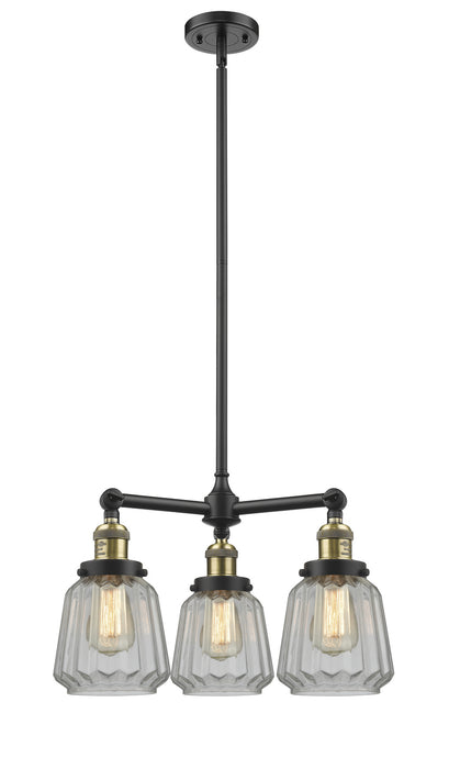 Innovations - 207-BAB-G142-LED - LED Chandelier - Franklin Restoration - Black Antique Brass