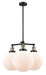 Innovations - 207-BAB-G201-10-LED - LED Chandelier - Franklin Restoration - Black Antique Brass