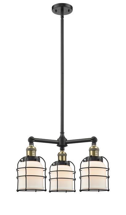 Innovations - 207-BAB-G51-CE-LED - LED Chandelier - Franklin Restoration - Black Antique Brass