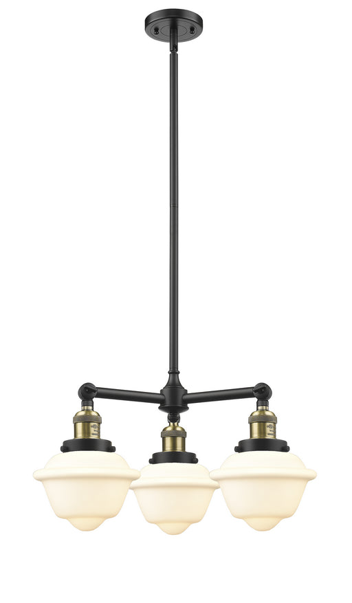 Innovations - 207-BAB-G531 - Three Light Chandelier - Franklin Restoration - Black Antique Brass