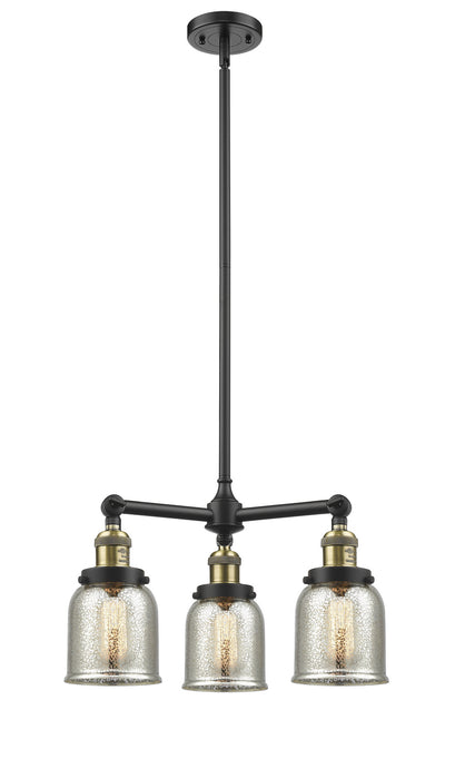 Innovations - 207-BAB-G58 - Three Light Chandelier - Franklin Restoration - Black Antique Brass