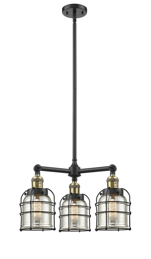 Innovations - 207-BAB-G58-CE - Three Light Chandelier - Franklin Restoration - Black Antique Brass