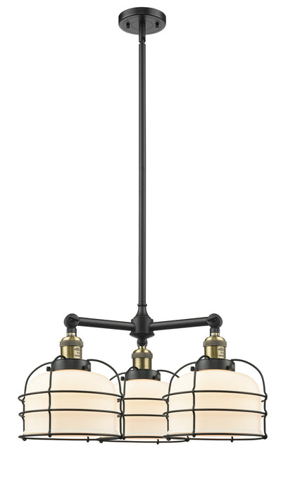 Innovations - 207-BAB-G71-CE-LED - LED Chandelier - Franklin Restoration - Black Antique Brass