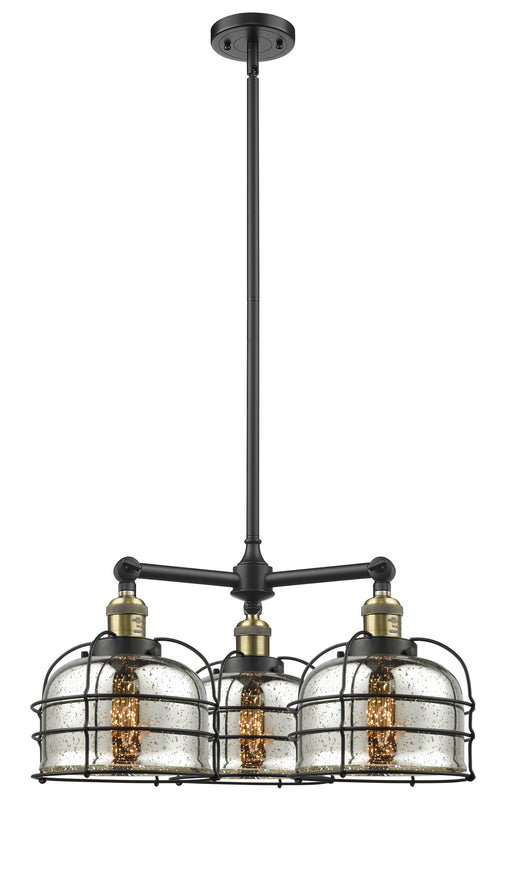 Innovations - 207-BAB-G78-CE - Three Light Chandelier - Franklin Restoration - Black Antique Brass