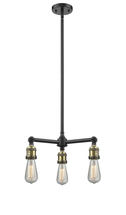 Innovations - 207-BAB-LED - LED Chandelier - Franklin Restoration - Black Antique Brass