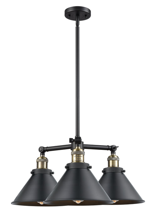 Innovations - 207-BAB-M10-LED - LED Chandelier - Franklin Restoration - Black Antique Brass