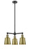 Innovations - 207-BAB-M9-AB-LED - LED Chandelier - Franklin Restoration - Black Antique Brass