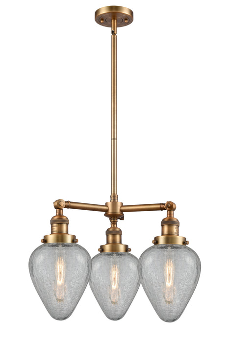 Innovations - 207-BB-G165-LED - LED Chandelier - Franklin Restoration - Brushed Brass