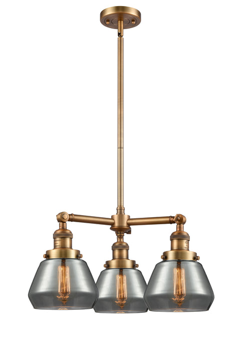 Innovations - 207-BB-G173-LED - LED Chandelier - Franklin Restoration - Brushed Brass