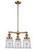 Innovations - 207-BB-G182-LED - LED Chandelier - Franklin Restoration - Brushed Brass