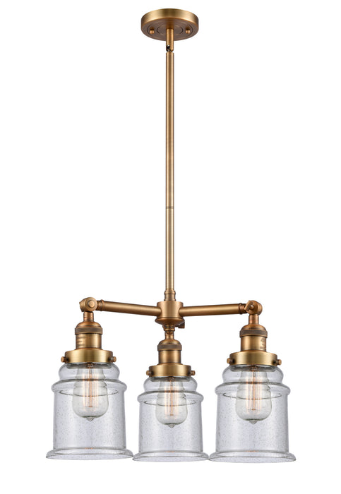 Innovations - 207-BB-G184-LED - LED Chandelier - Franklin Restoration - Brushed Brass