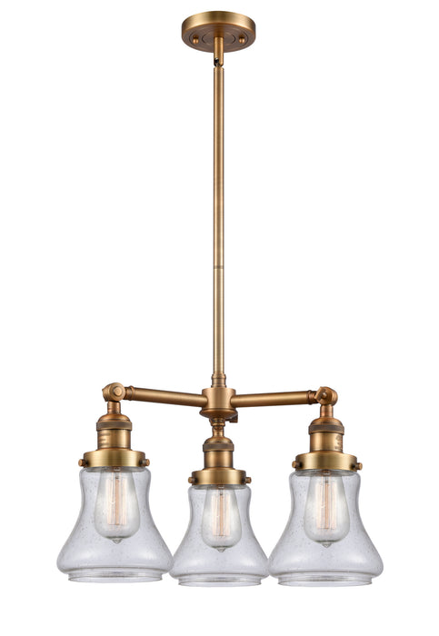 Innovations - 207-BB-G194-LED - LED Chandelier - Franklin Restoration - Brushed Brass