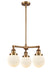 Innovations - 207-BB-G201-6-LED - LED Chandelier - Franklin Restoration - Brushed Brass