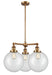 Innovations - 207-BB-G202-10-LED - LED Chandelier - Franklin Restoration - Brushed Brass