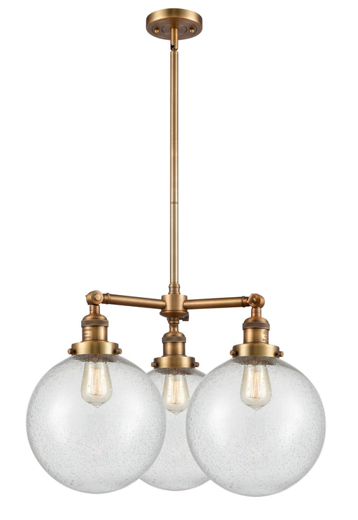 Innovations - 207-BB-G204-10-LED - LED Chandelier - Franklin Restoration - Brushed Brass