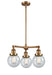 Innovations - 207-BB-G204-6-LED - LED Chandelier - Franklin Restoration - Brushed Brass