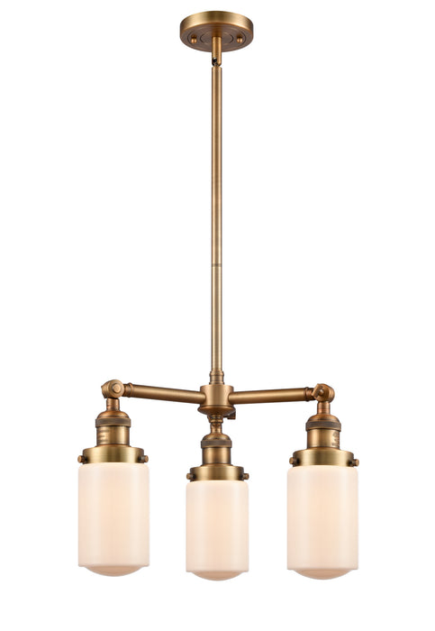 Innovations - 207-BB-G311-LED - LED Chandelier - Franklin Restoration - Brushed Brass