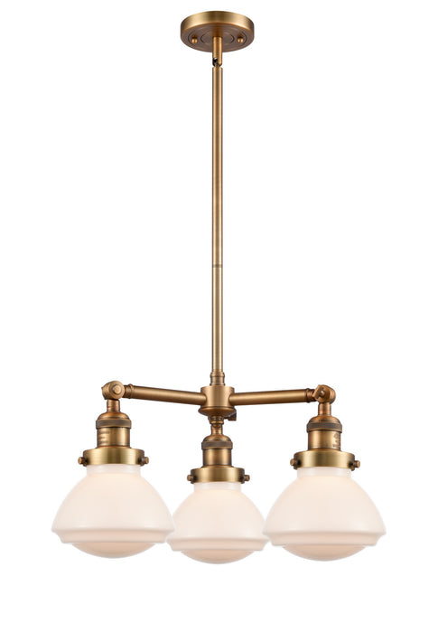 Innovations - 207-BB-G321-LED - LED Chandelier - Franklin Restoration - Brushed Brass