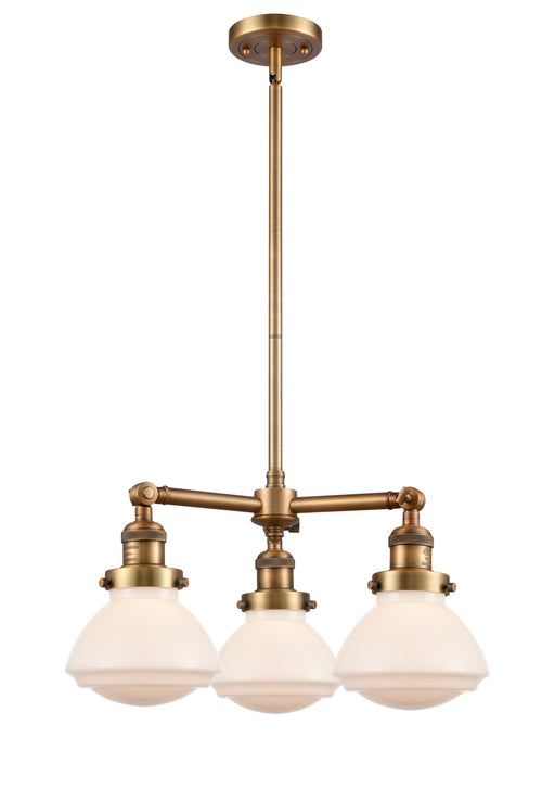 Innovations - 207-BB-G321-LED - LED Chandelier - Franklin Restoration - Brushed Brass