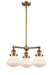 Innovations - 207-BB-G321-LED - LED Chandelier - Franklin Restoration - Brushed Brass
