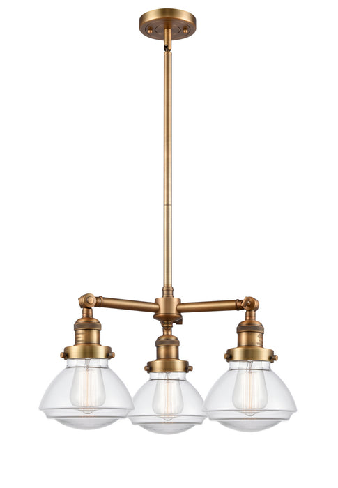 Innovations - 207-BB-G322-LED - LED Chandelier - Franklin Restoration - Brushed Brass