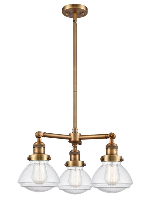 Innovations - 207-BB-G324-LED - LED Chandelier - Franklin Restoration - Brushed Brass